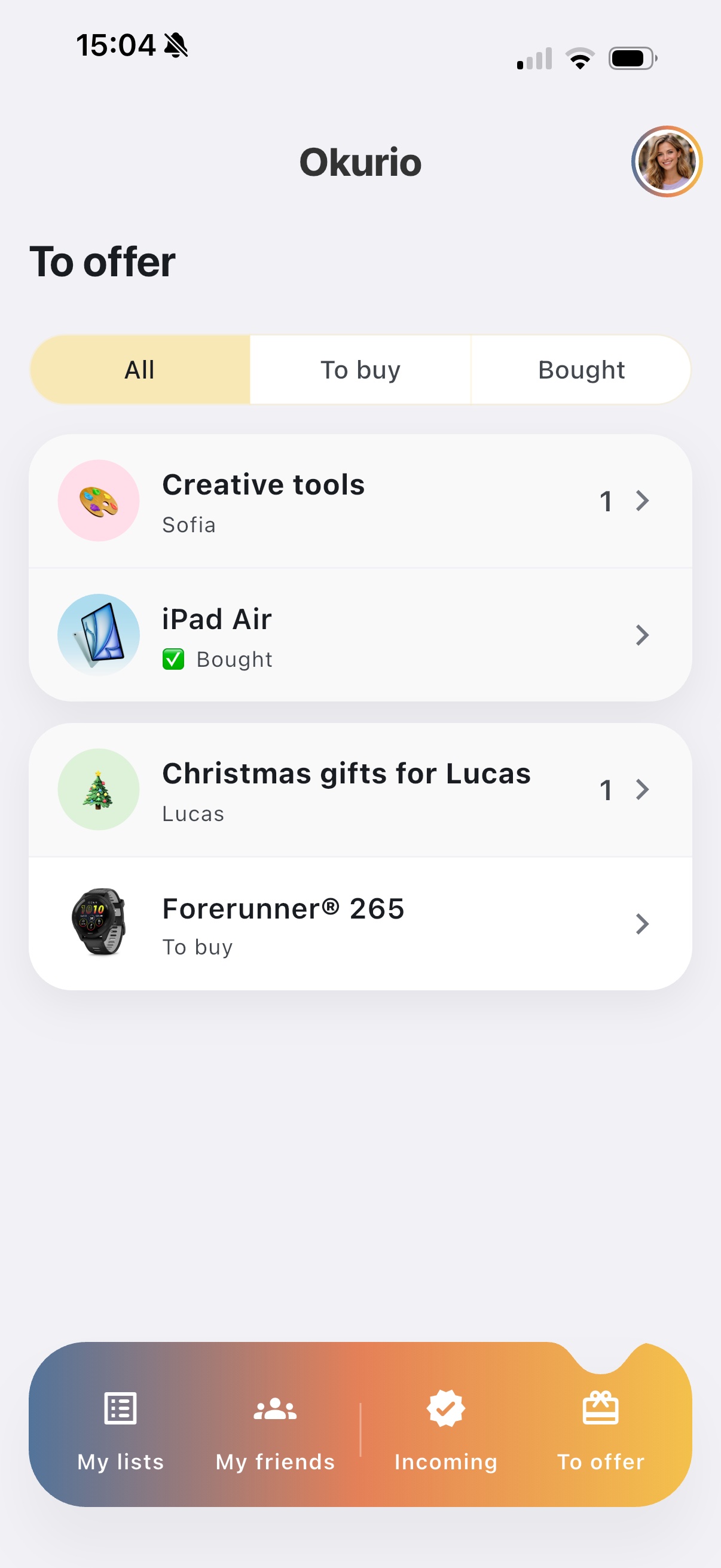 Capture Okurio pour le suivi des reservations